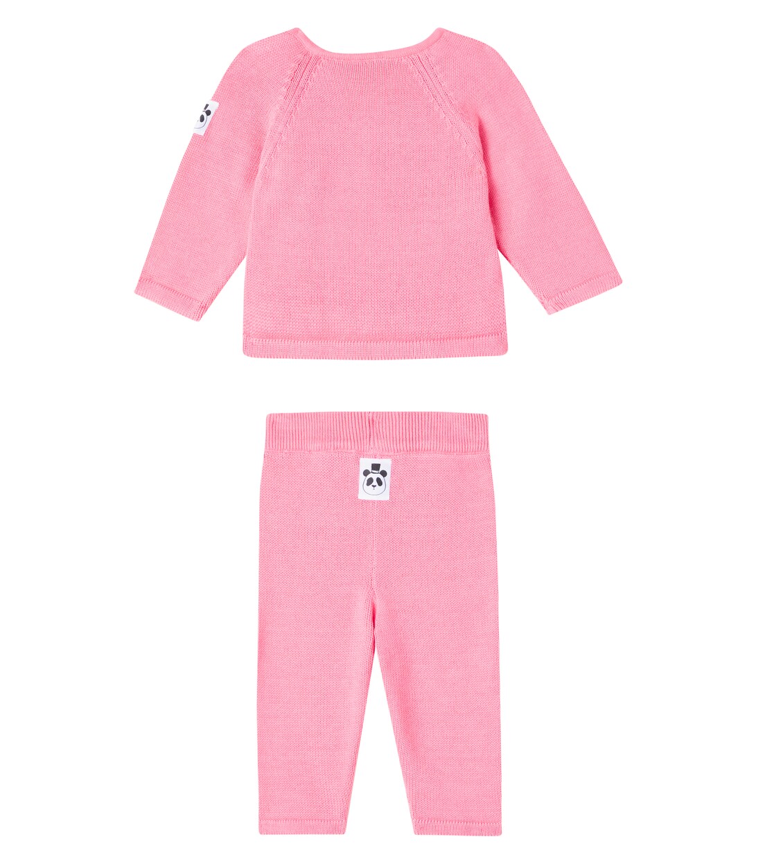 Baby cotton cardigan and pants set | Mini Rodini