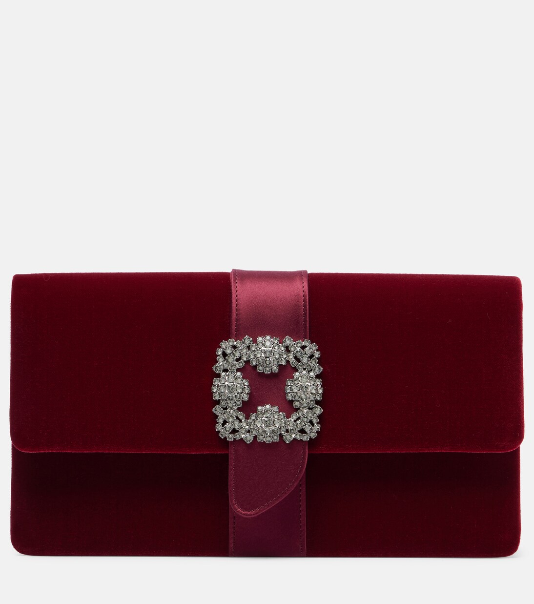 Capri embellished velvet clutch | Manolo Blahnik