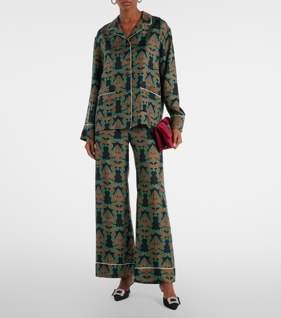 Capri embellished velvet clutch | Manolo Blahnik