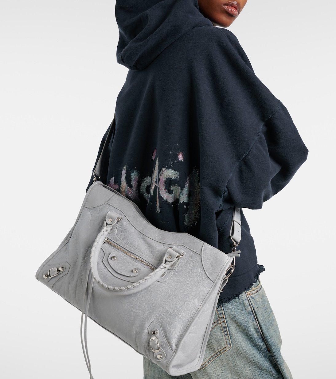 Le City Medium leather tote bag | Balenciaga