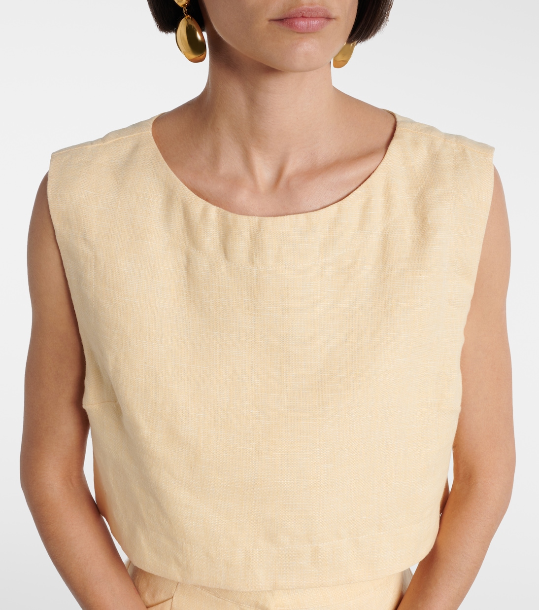 Cropped-Top Martina aus Leinen | Posse