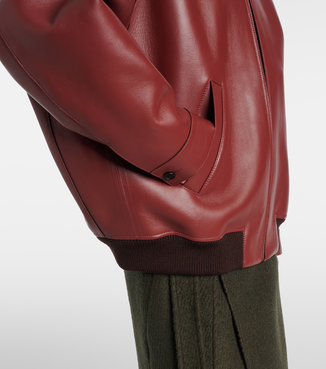 Lederjacke mit Shearling | Marni