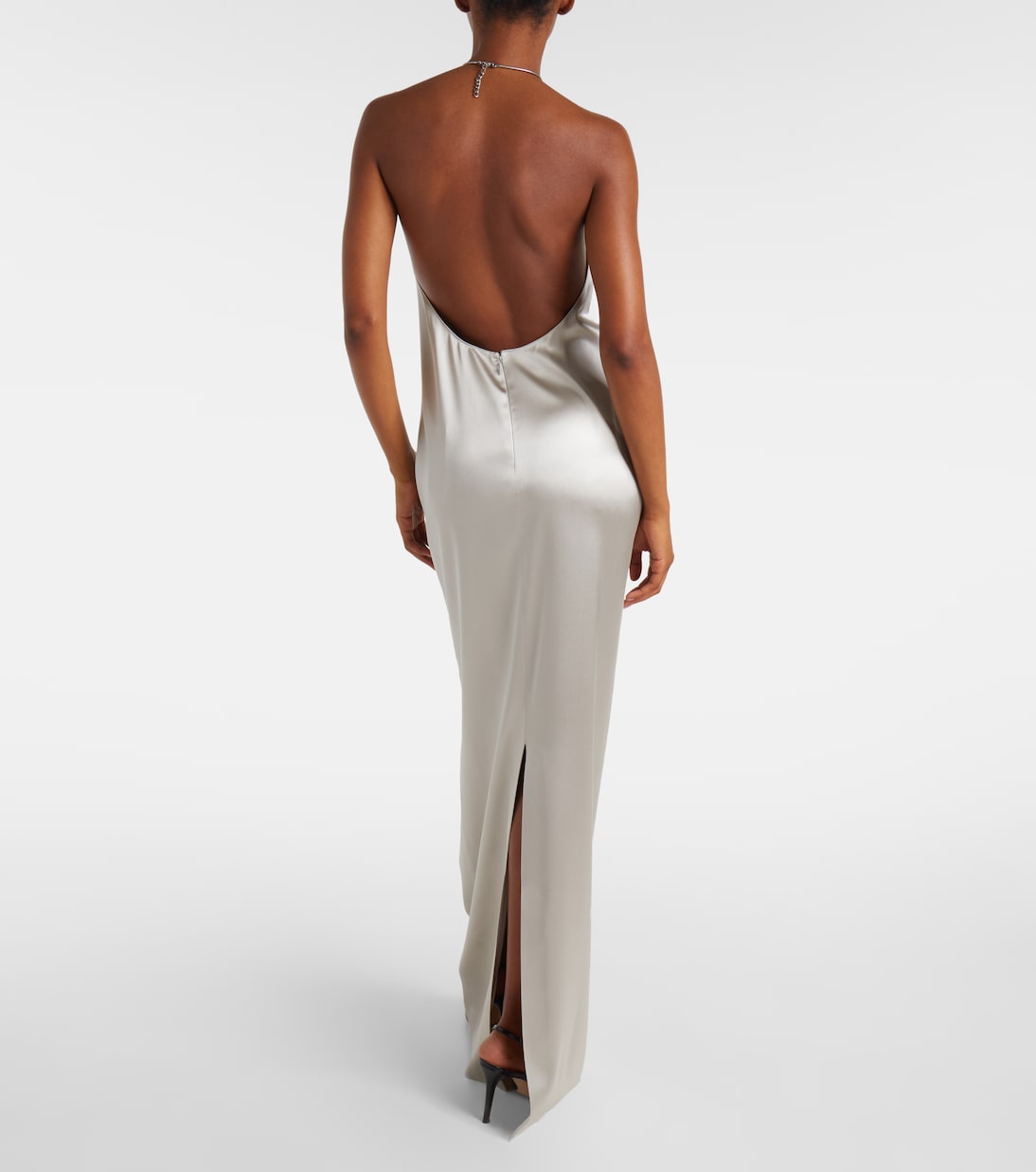 Abito lungo Corra in raso | Ralph Lauren Collection