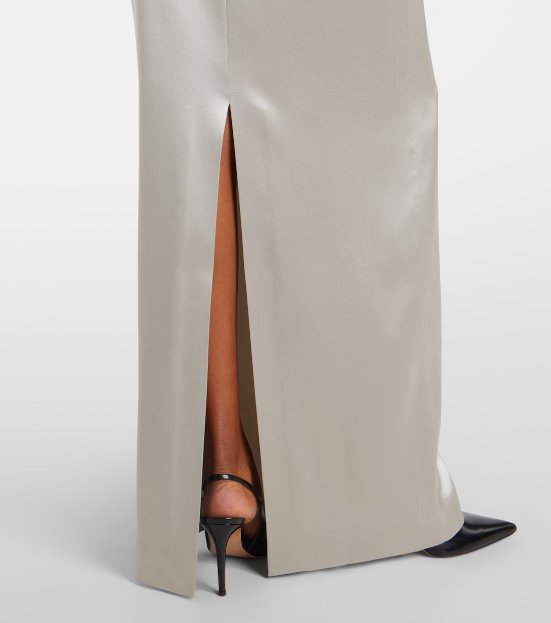 Abito lungo Corra in raso | Ralph Lauren Collection