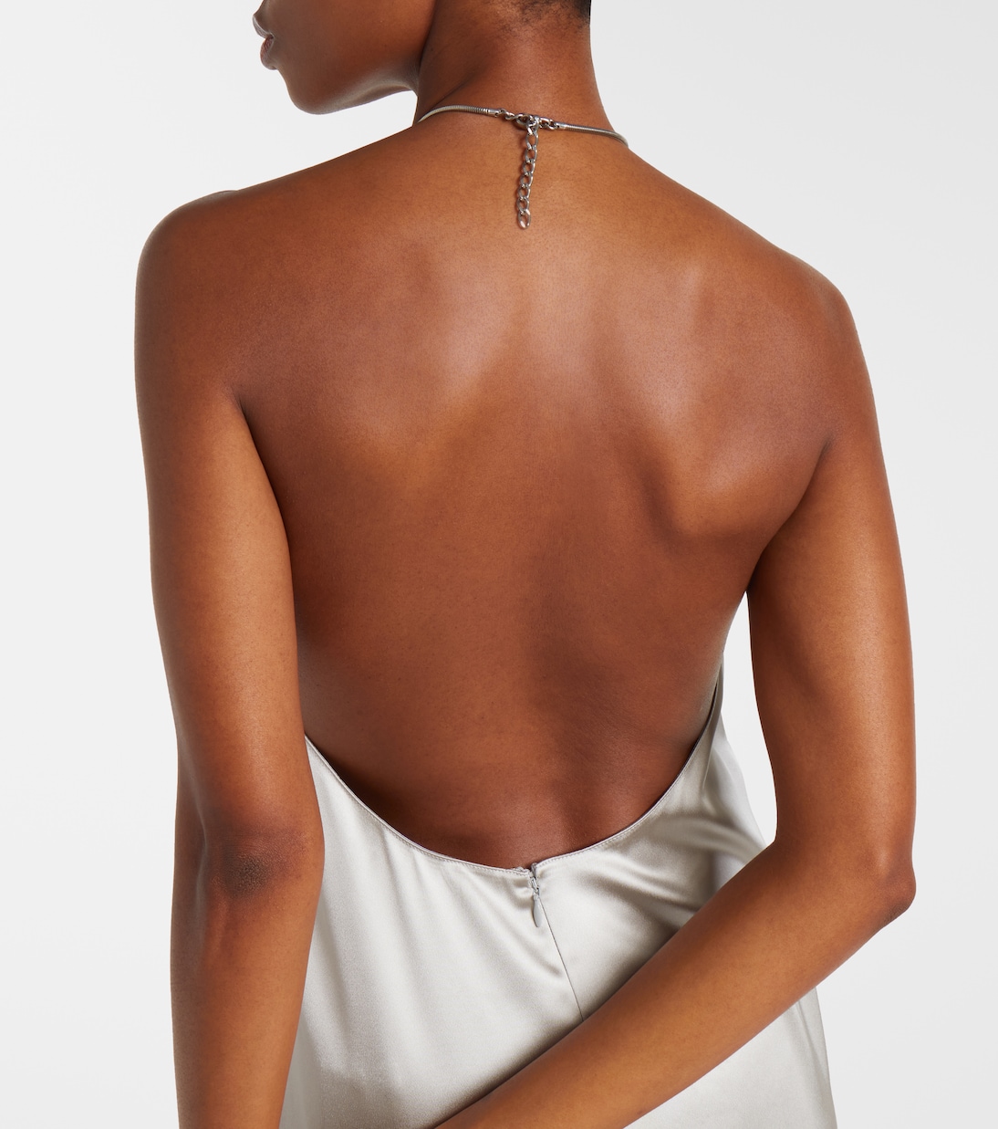 Abito lungo Corra in raso | Ralph Lauren Collection