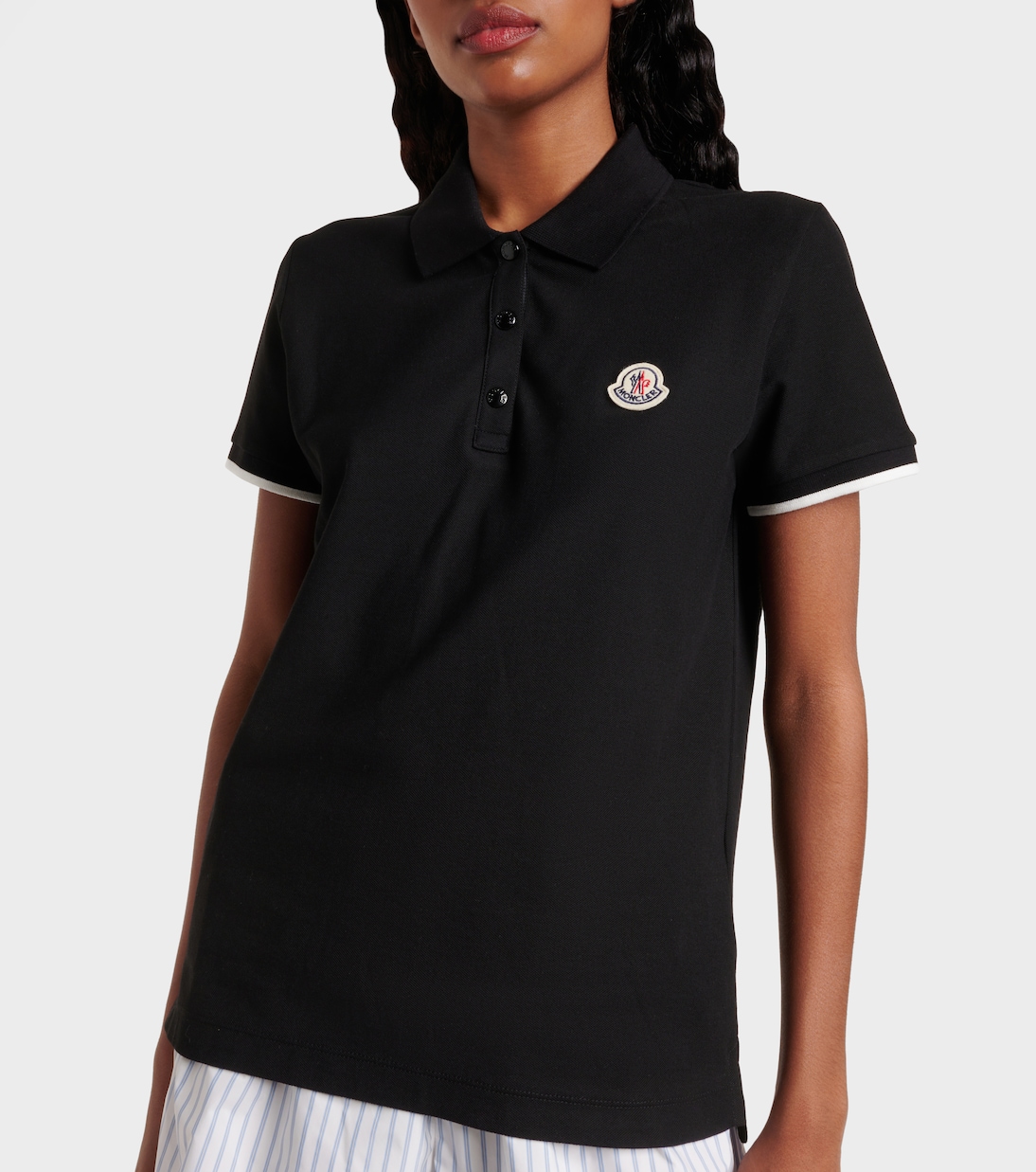 Logo cotton polo shirt | Moncler