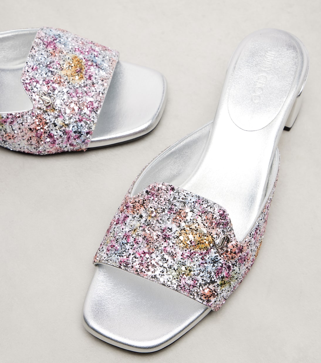 Dina 45 glitter mules | Jimmy Choo