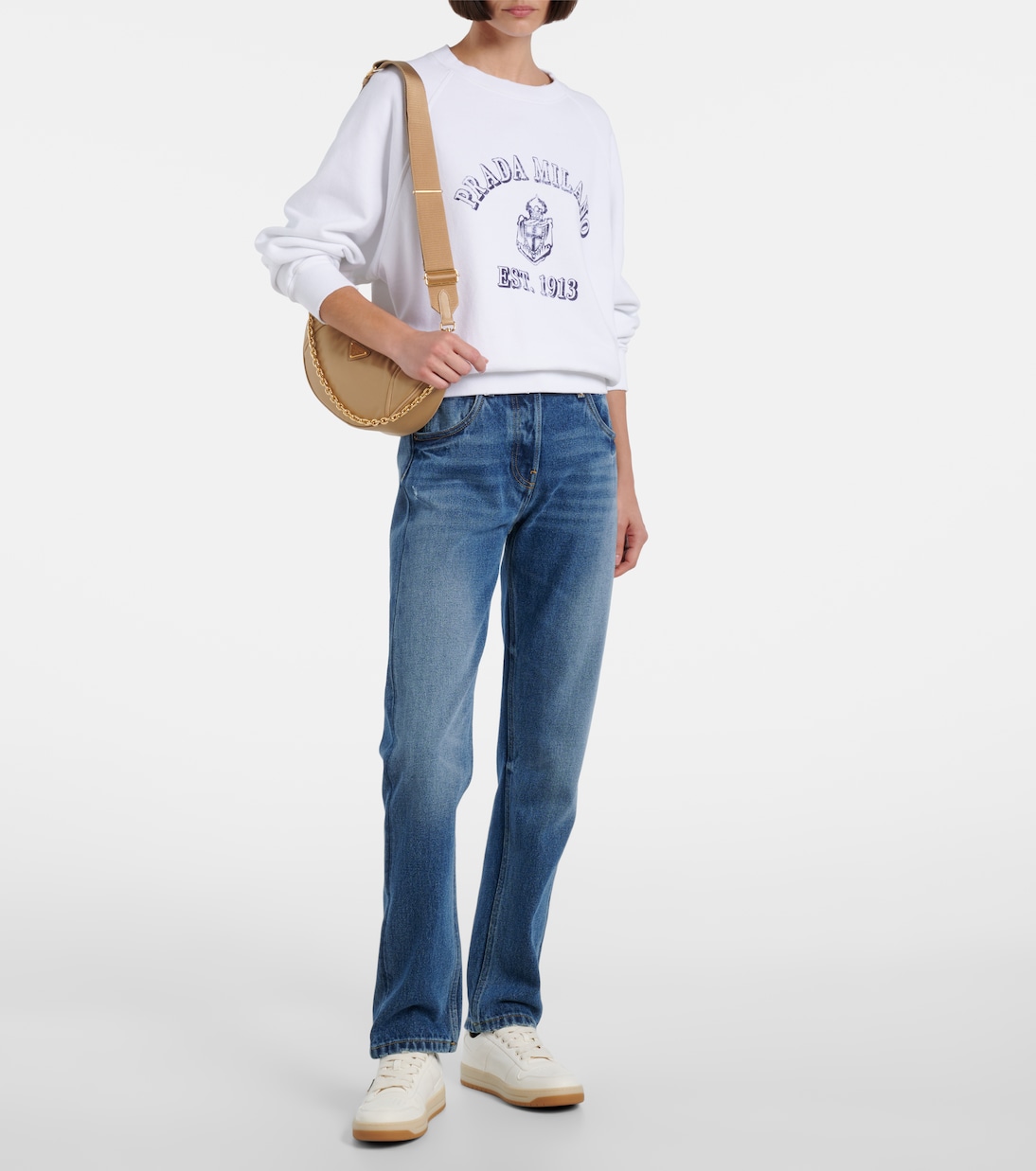 Sneakers Downtown aus Leder | Prada