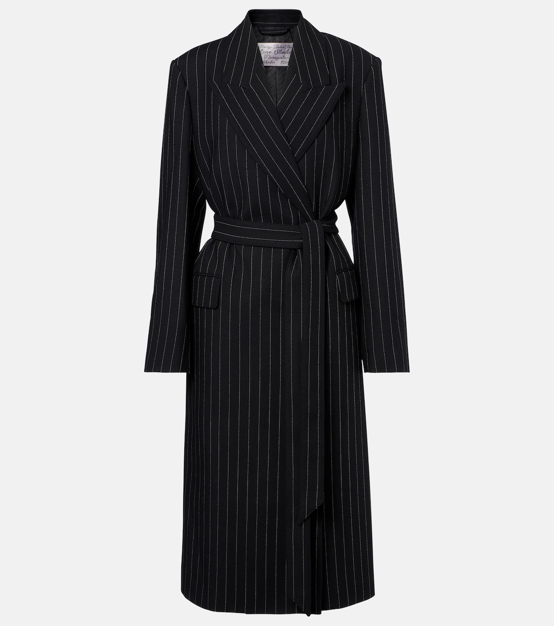 Olyx pinstriped wool coat | Acne Studios