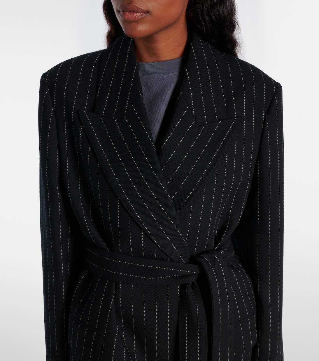 Olyx pinstriped wool coat | Acne Studios