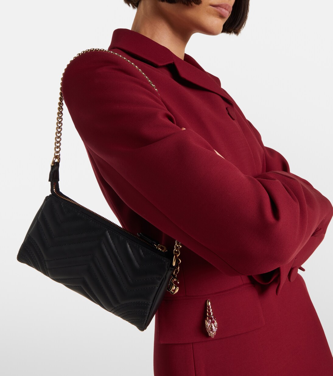 GG Marmont 2.0 Mini leather shoulder bag | Gucci