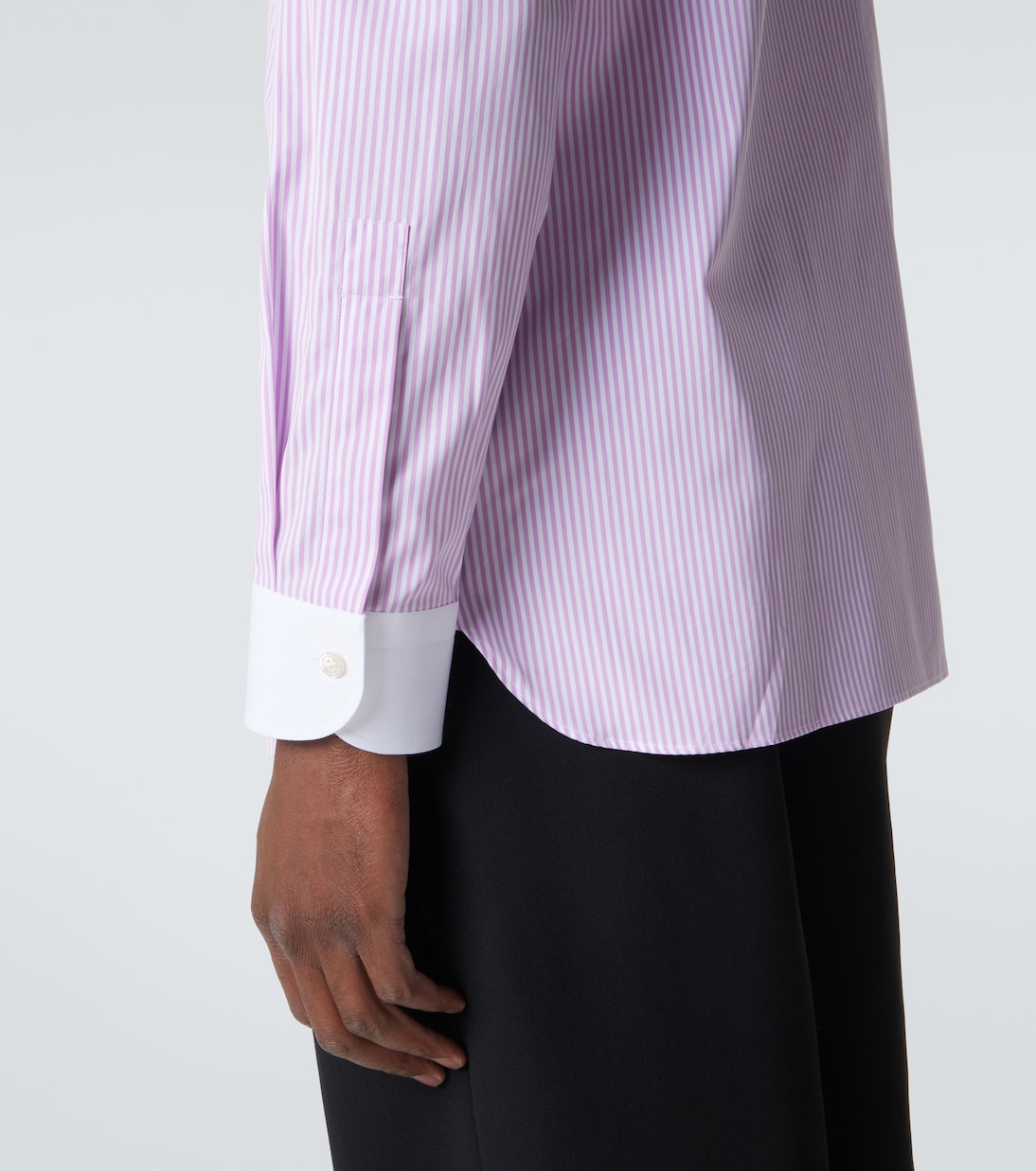 Camisa de popelín de algodón a rayas | Tom Ford