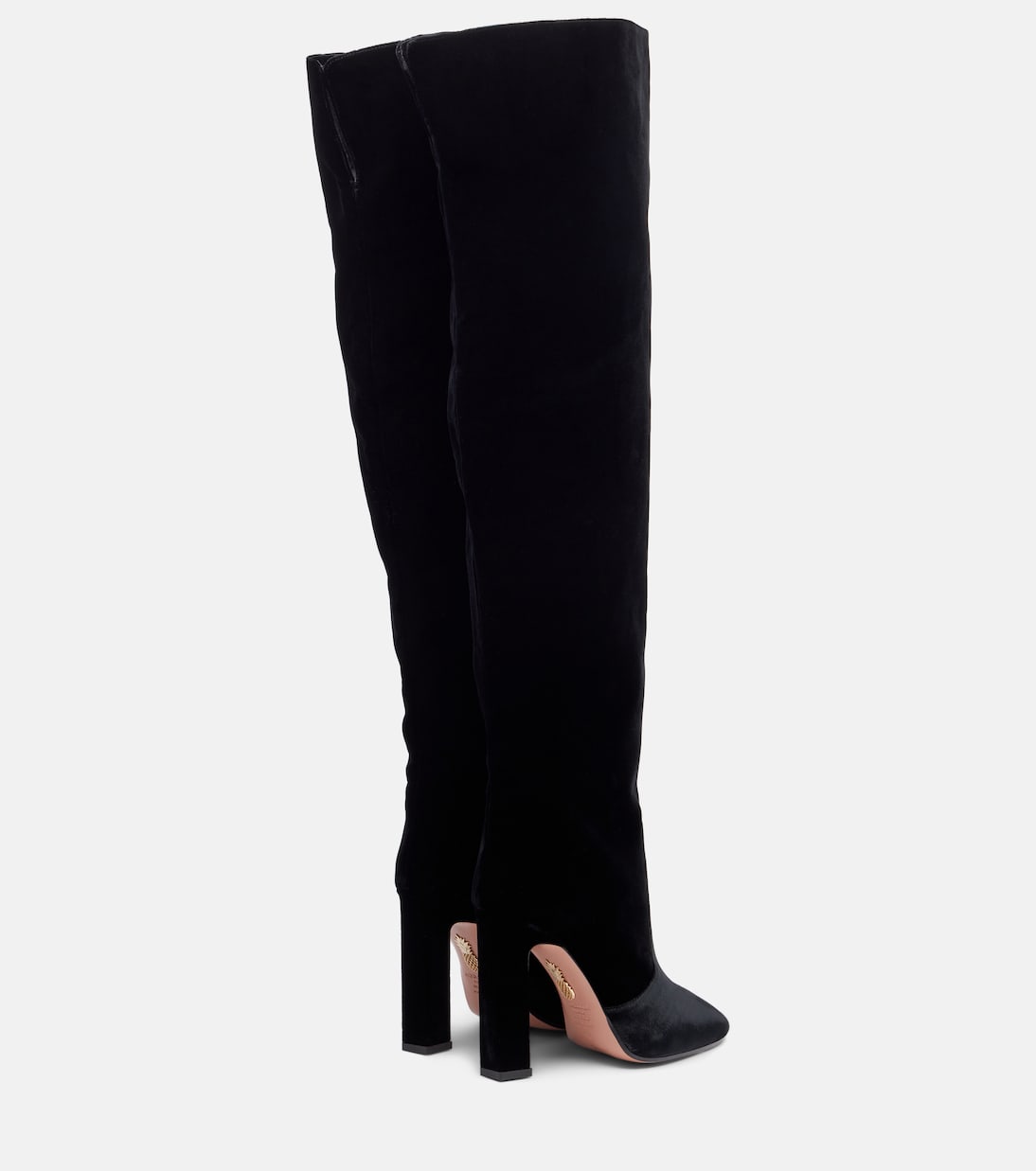 Joplin 105 velvet over-the-knee boots | Aquazzura