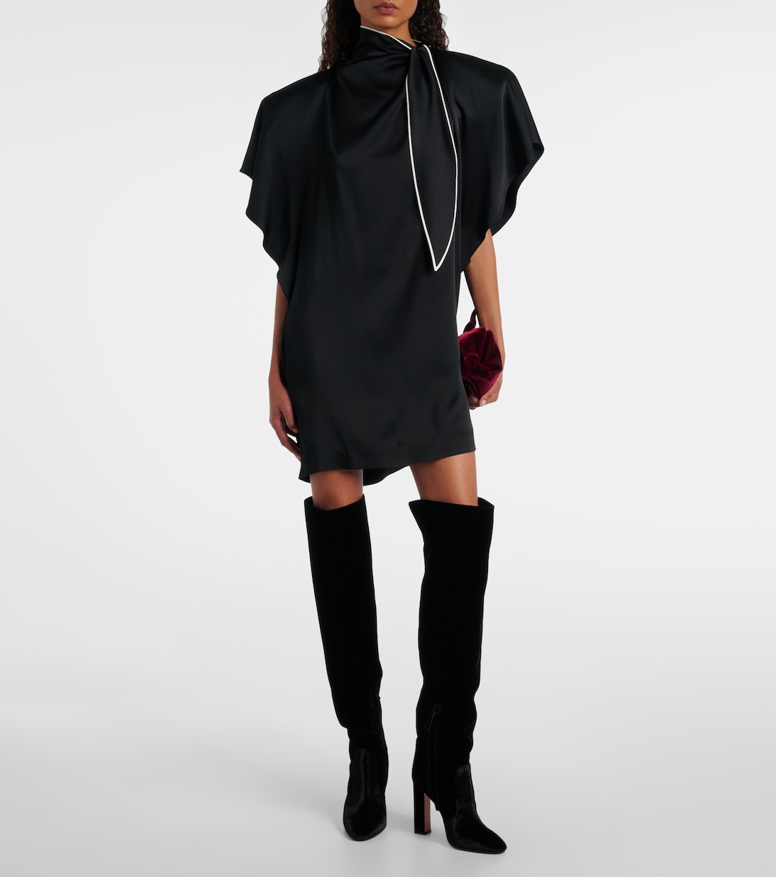 Joplin 105 velvet over-the-knee boots | Aquazzura