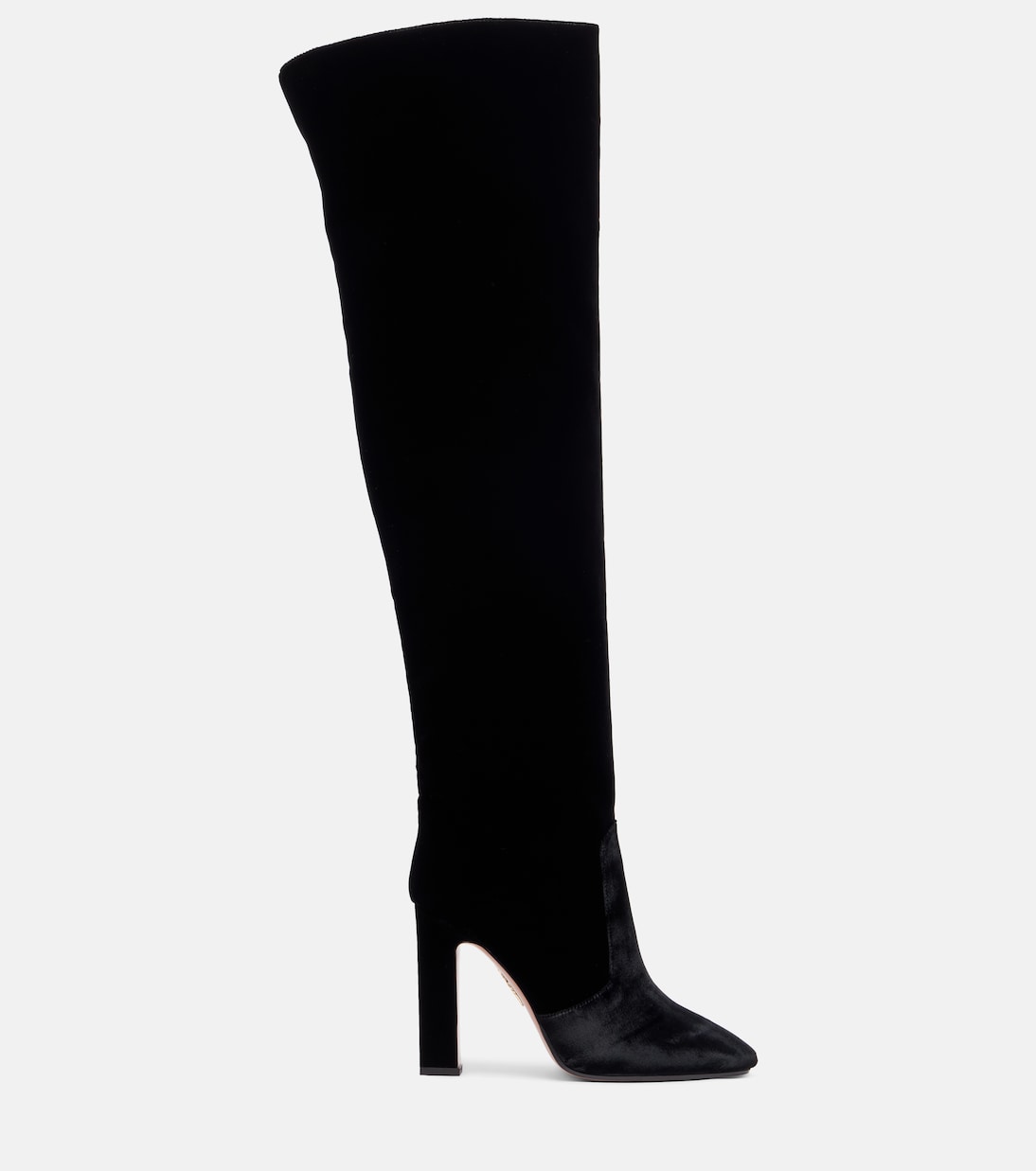 Joplin 105 velvet over-the-knee boots | Aquazzura