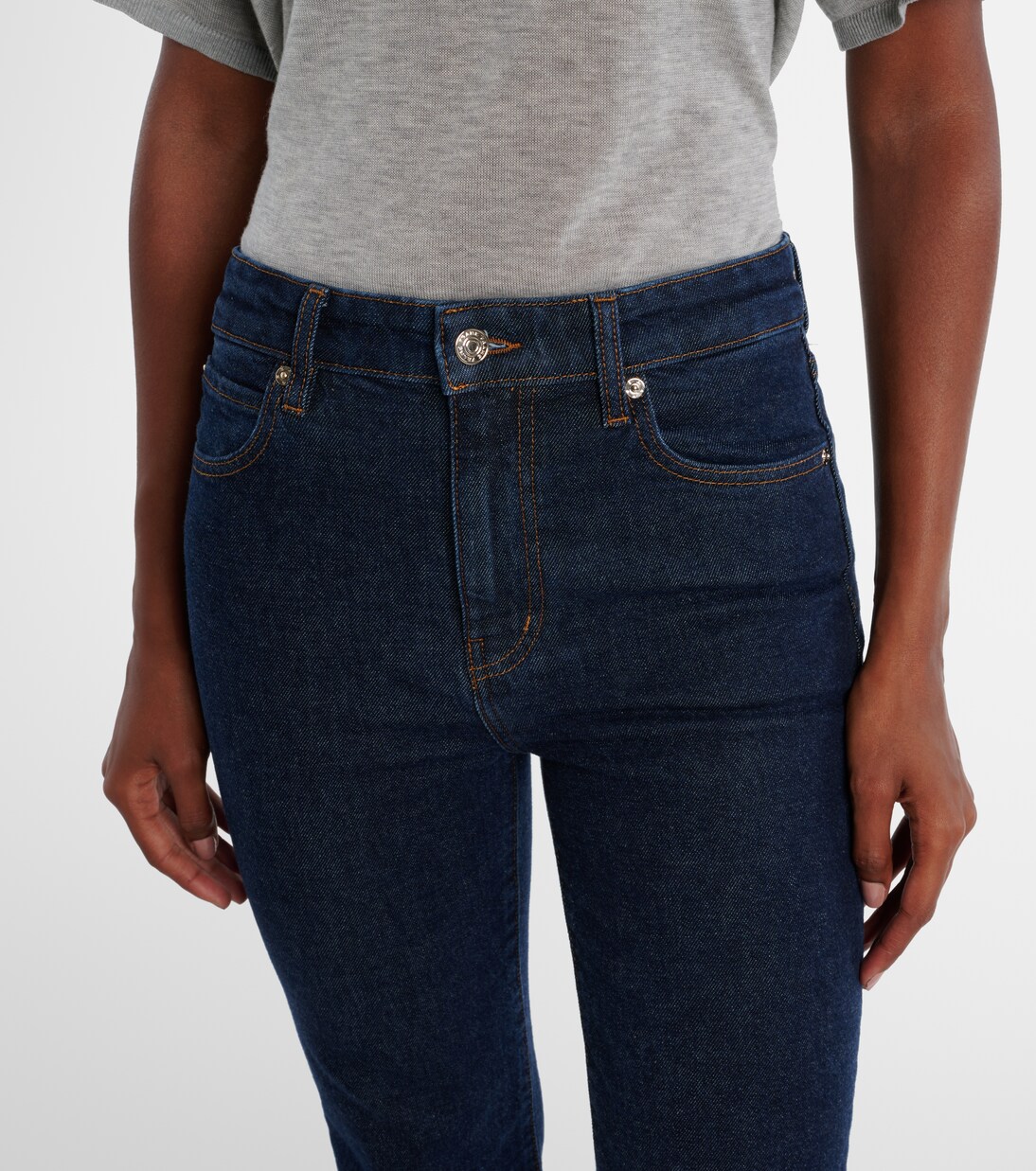 Jean droit Ruler à taille mi-haute | Frame