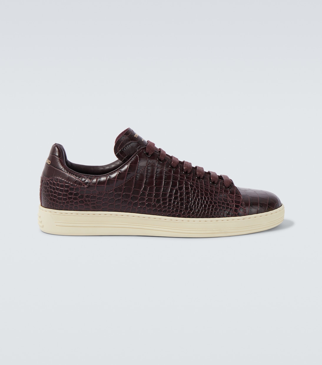 Warwick croc-effect leather sneakers | Tom Ford
