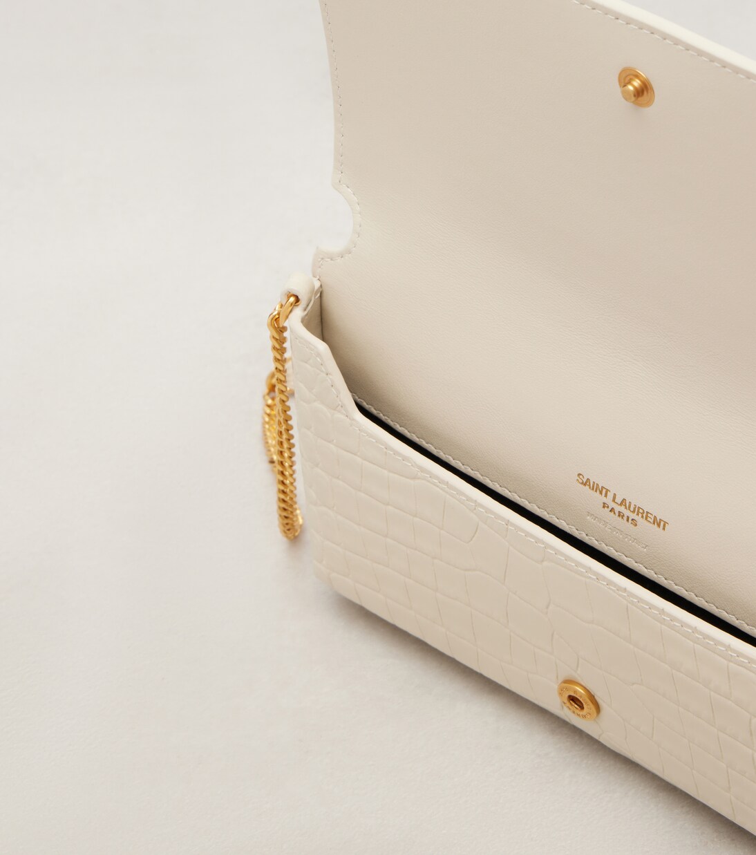 Cassandre Mini leather phone pouch | Saint Laurent
