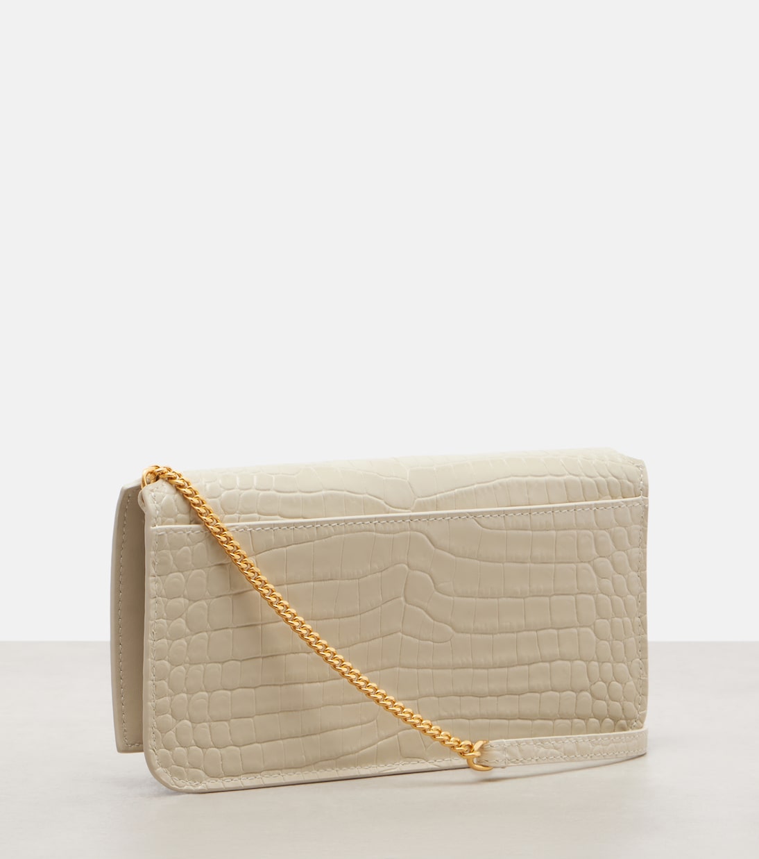 Cassandre Mini leather phone pouch | Saint Laurent