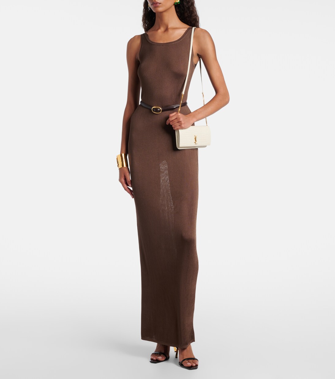 Cassandre Mini leather phone pouch | Saint Laurent