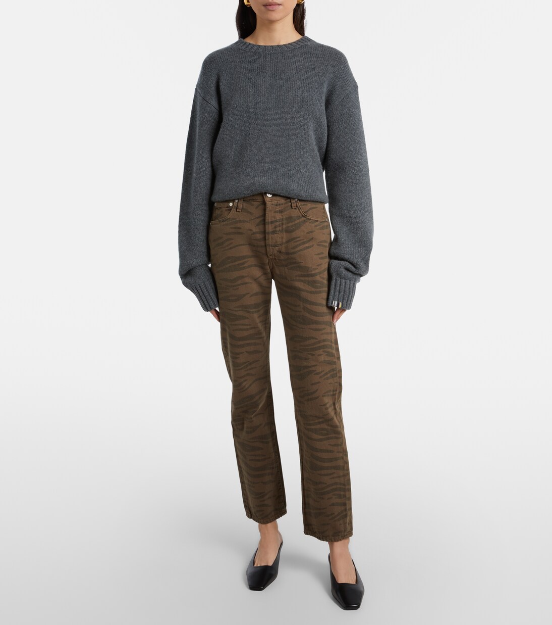 Blaine zebra-print flared jeans | Citizens of Humanity