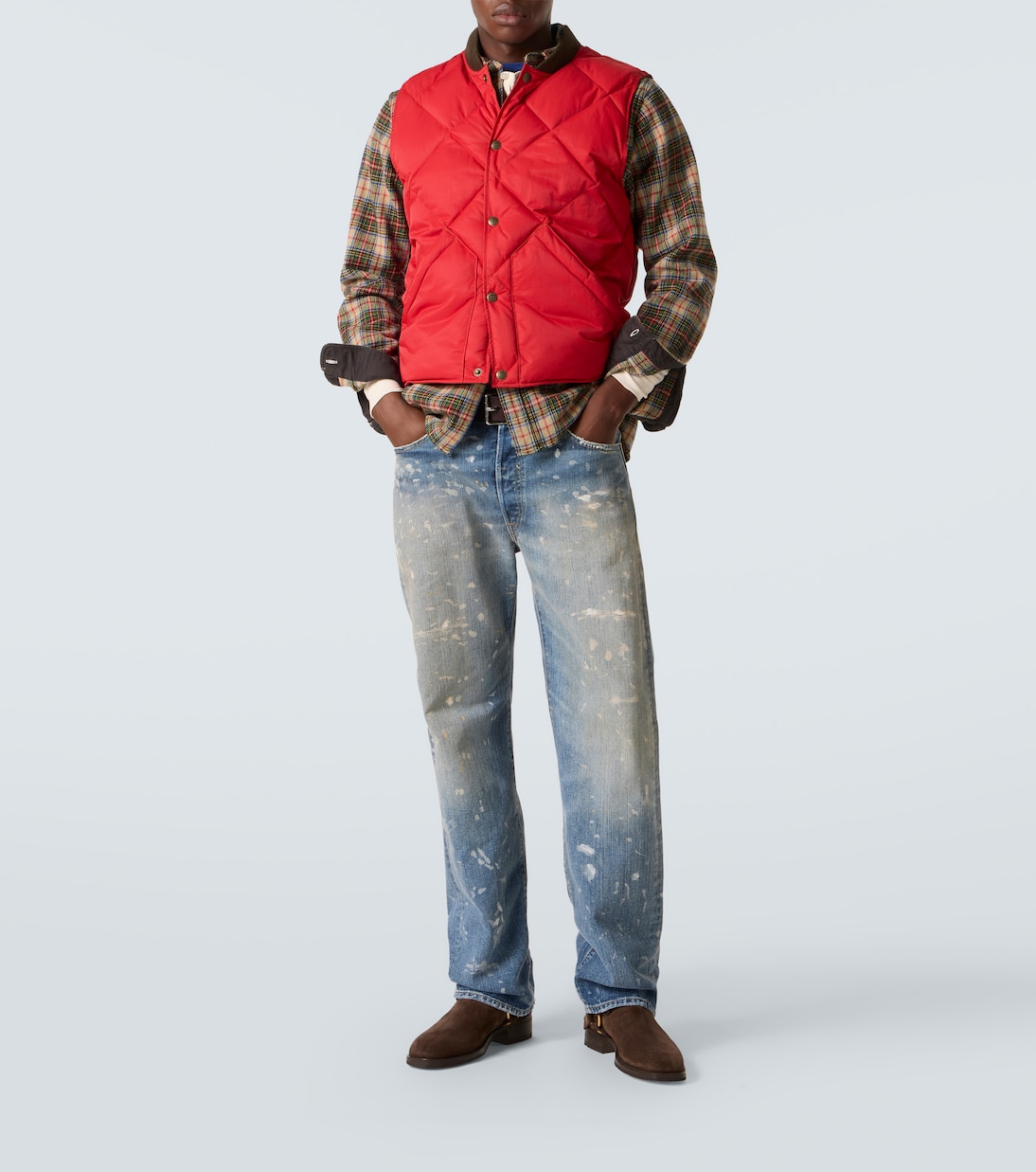 Quilted twill vest | RRL