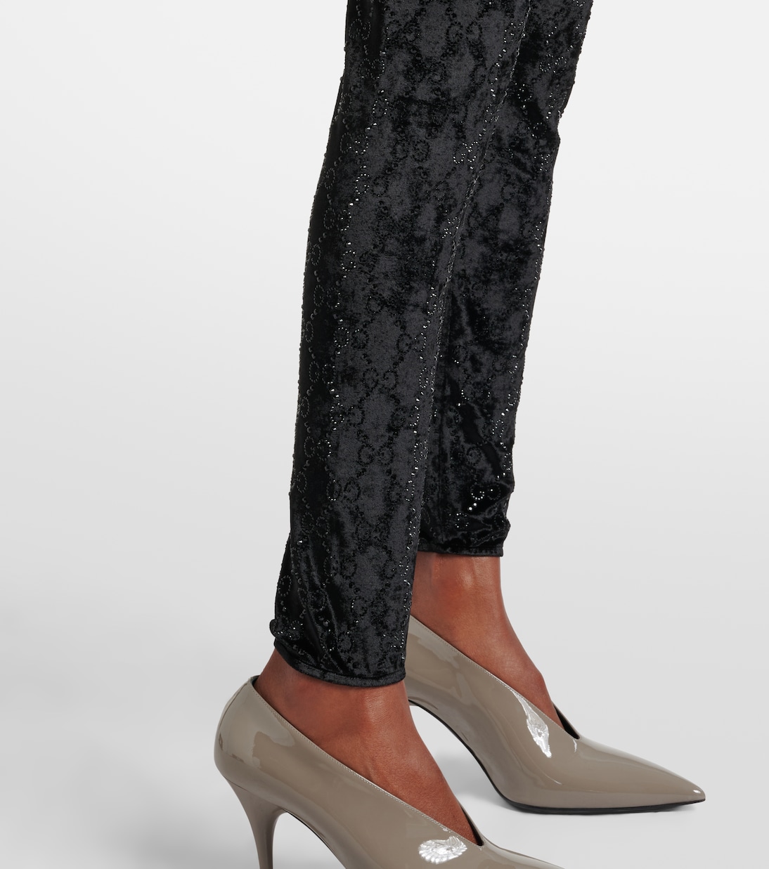 GG embellished chenille leggings | Gucci