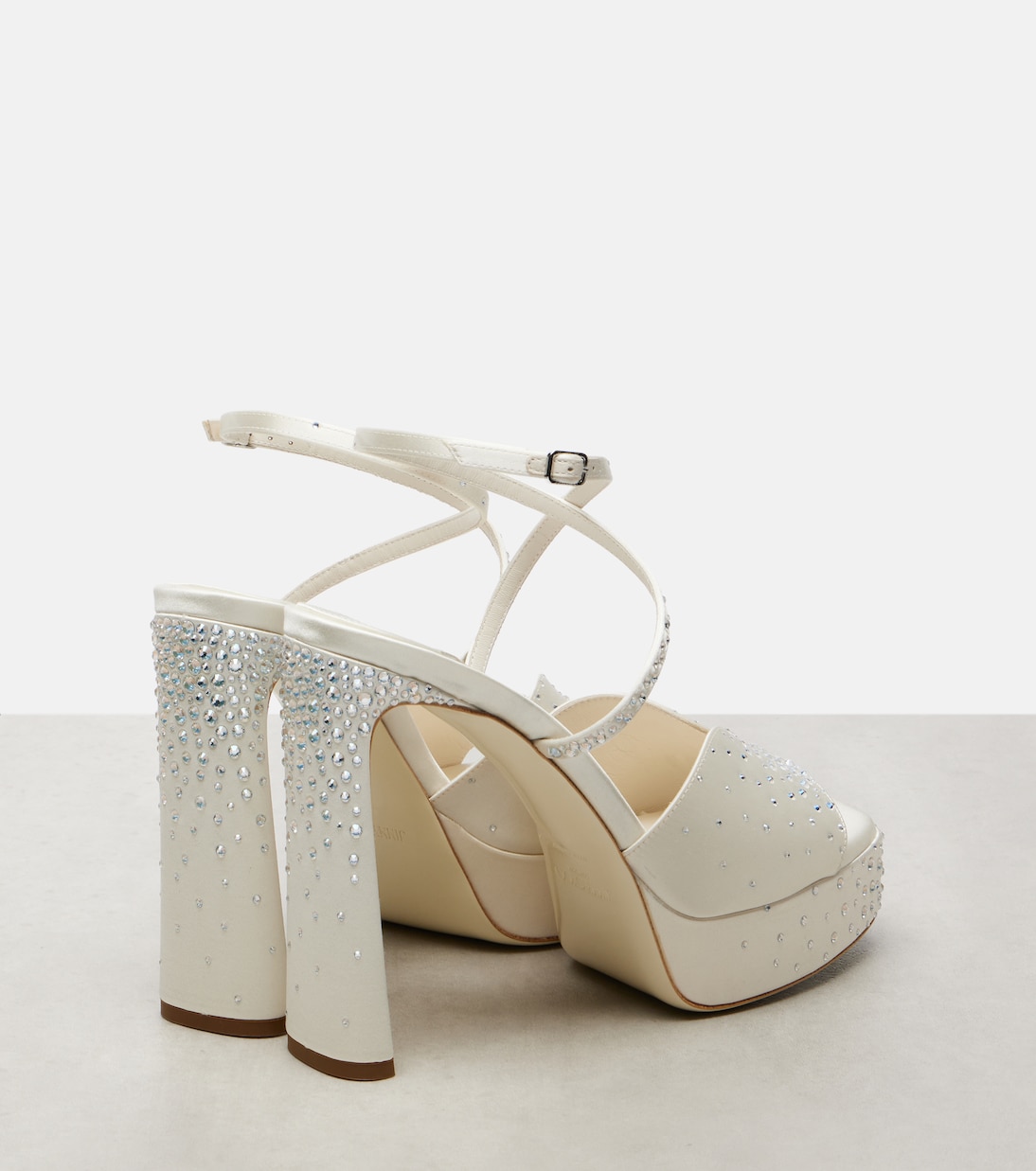 Sandales à plateau Karli en satin  | Jimmy Choo