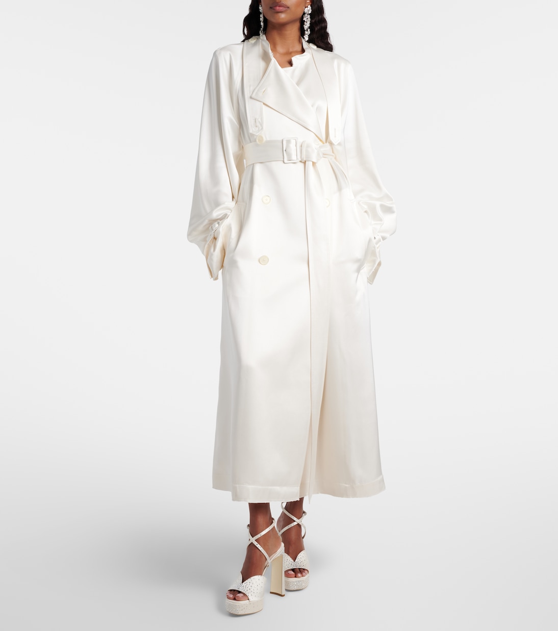 Sandales à plateau Karli en satin  | Jimmy Choo