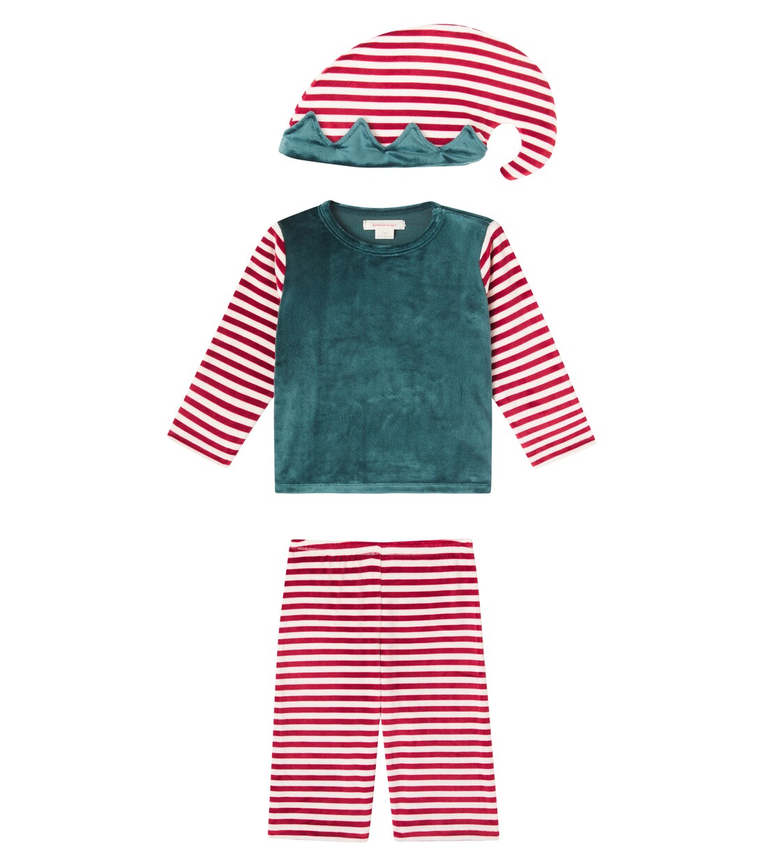 Set de top, pantalones y sombrero de terciopelo | Konges Sløjd