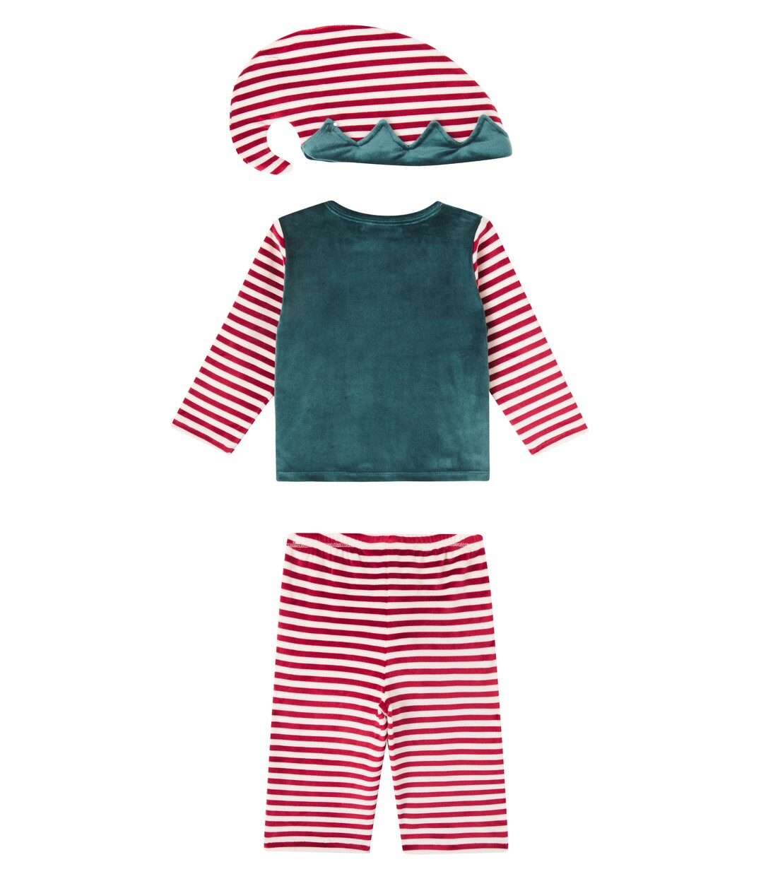 Set de top, pantalones y sombrero de terciopelo | Konges Sløjd