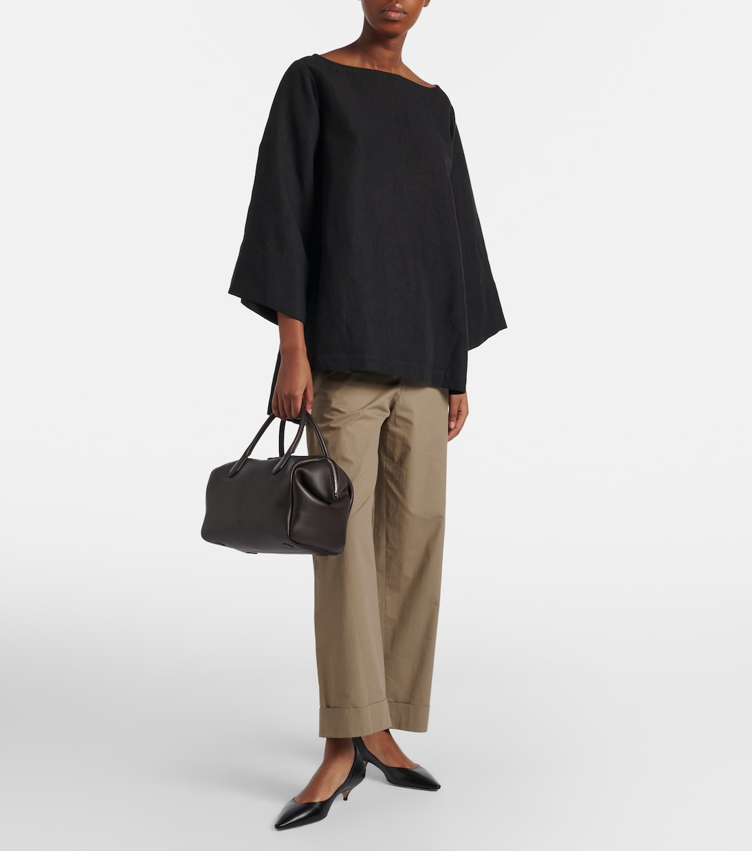 Faye leather bowling bag | The Row