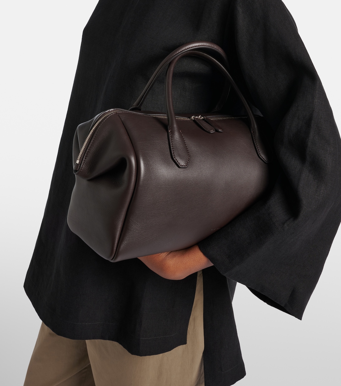 Faye leather bowling bag | The Row