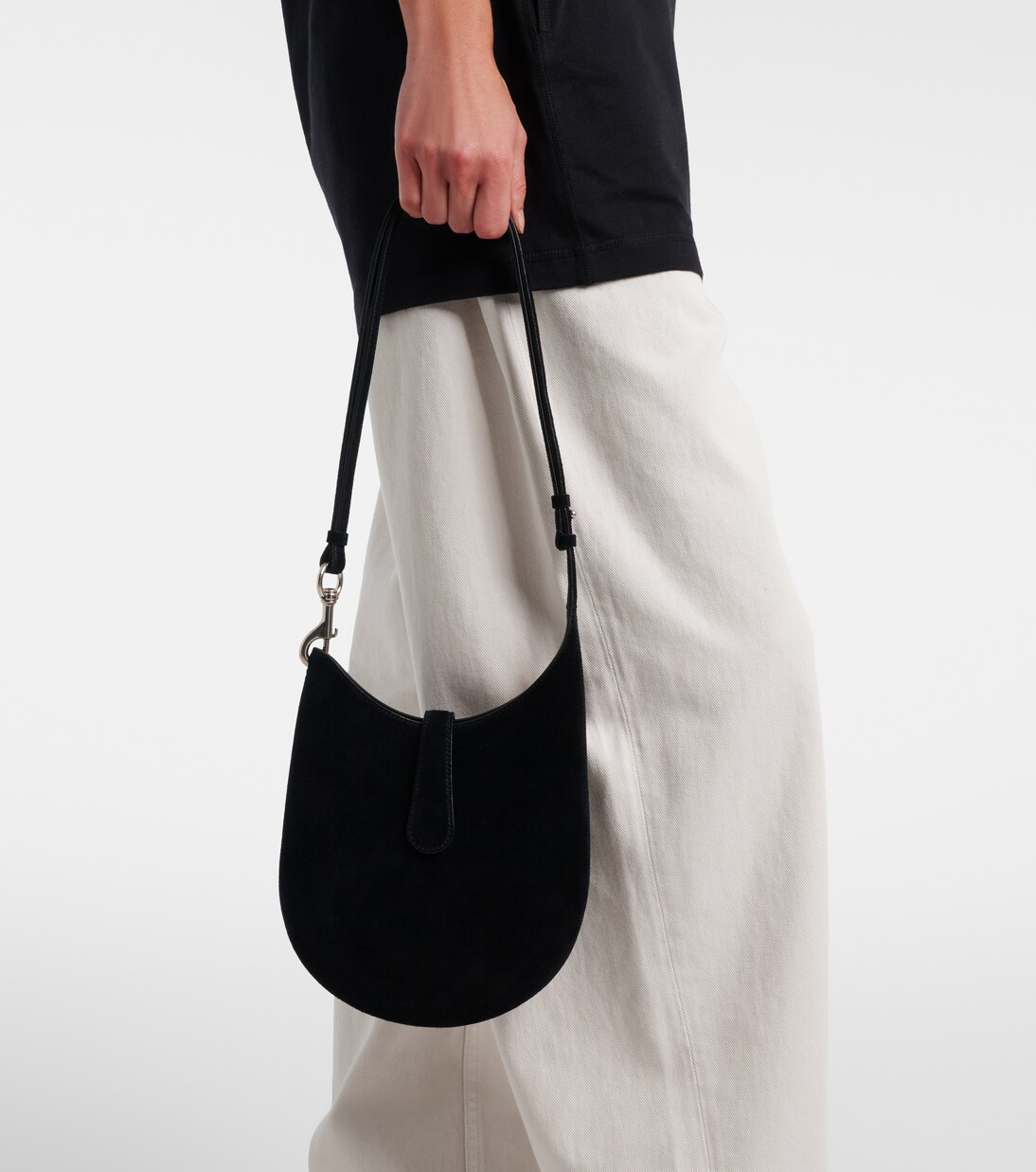 Bean suede shoulder bag | Phoebe Philo
