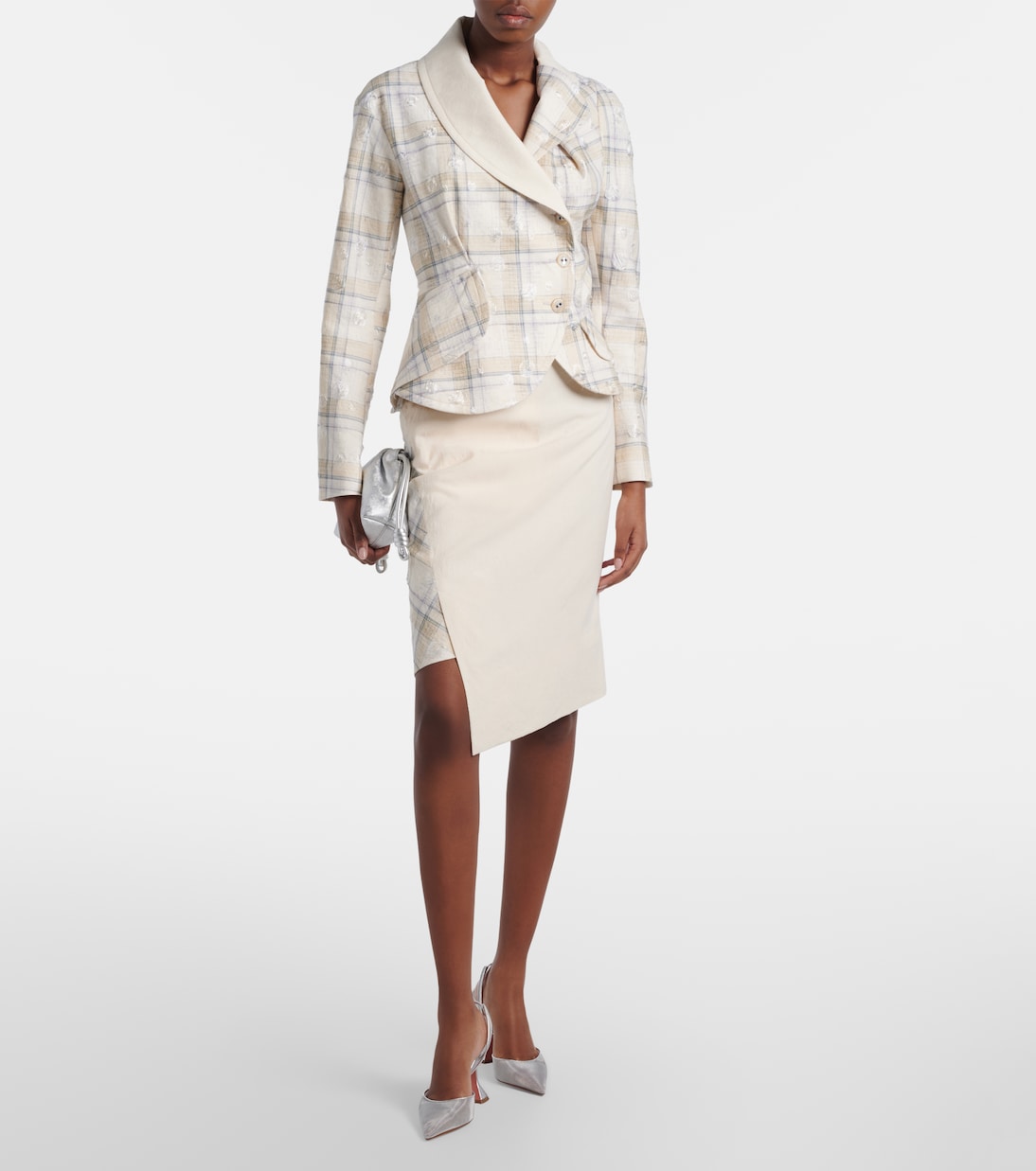 Pumps slingback Holli in mesh | Amina Muaddi