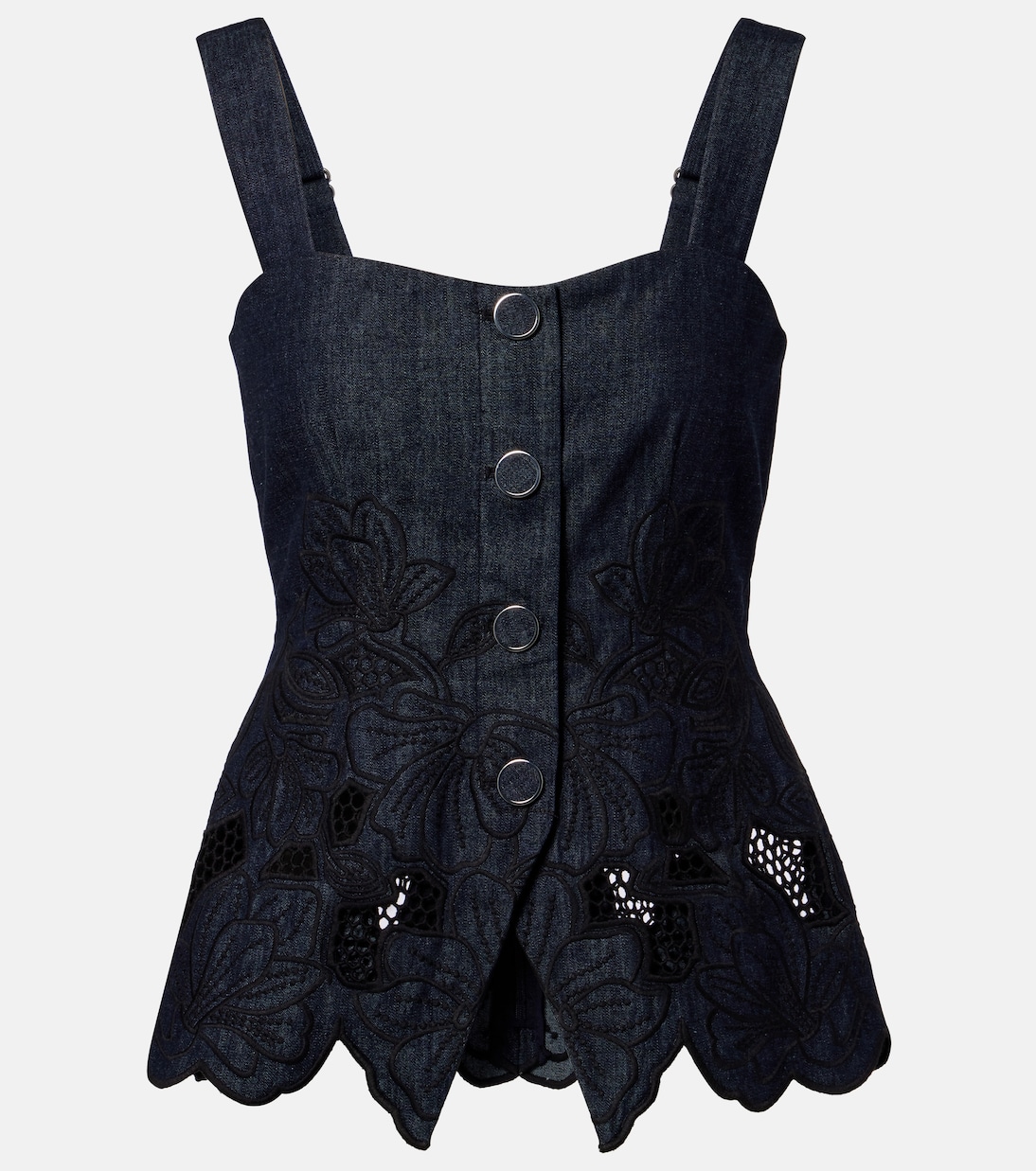 Mirielle cotton chambray top | Veronica Beard