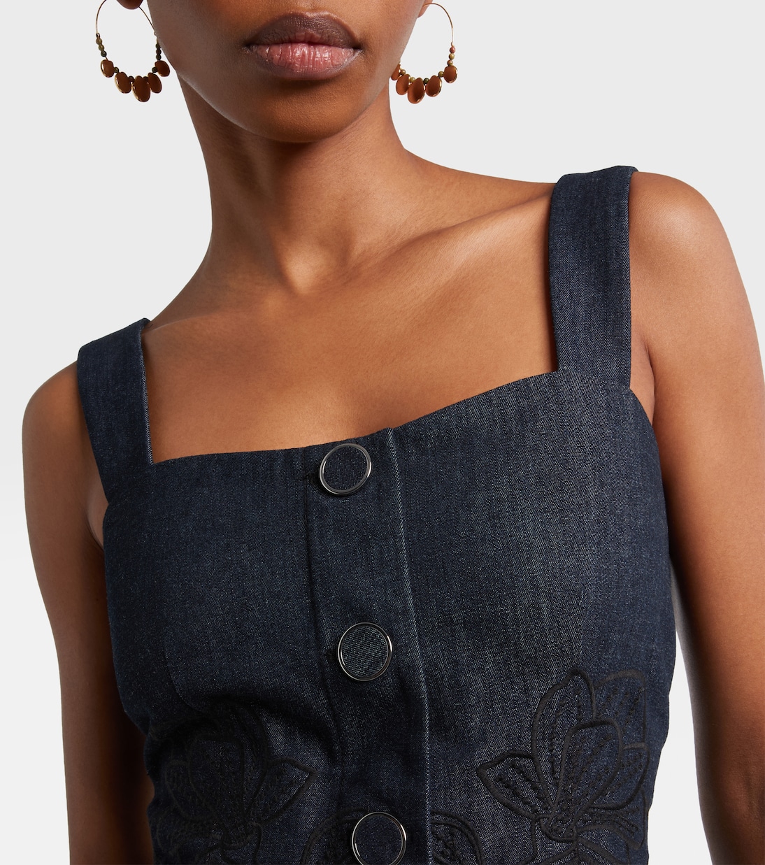 Mirielle cotton chambray top | Veronica Beard