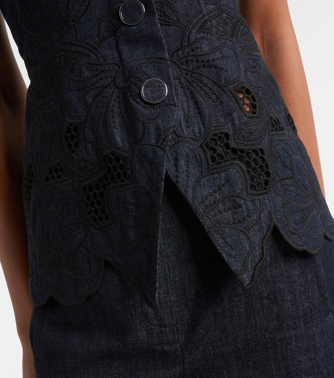 Mirielle cotton chambray top | Veronica Beard