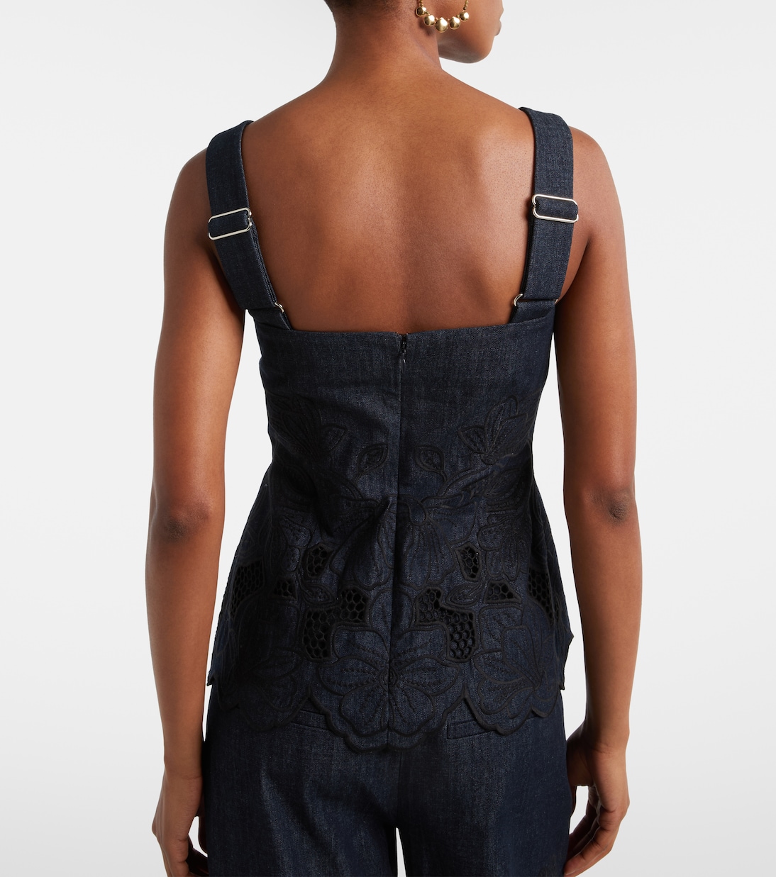 Mirielle cotton chambray top | Veronica Beard