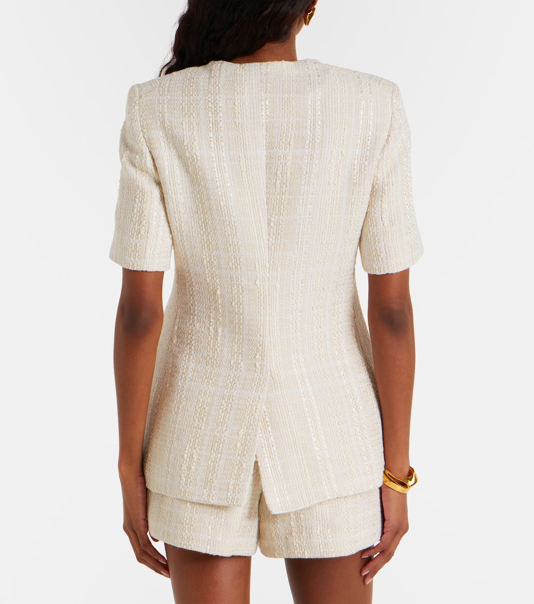 Giacca Bodie in tweed di misto cotone | Veronica Beard