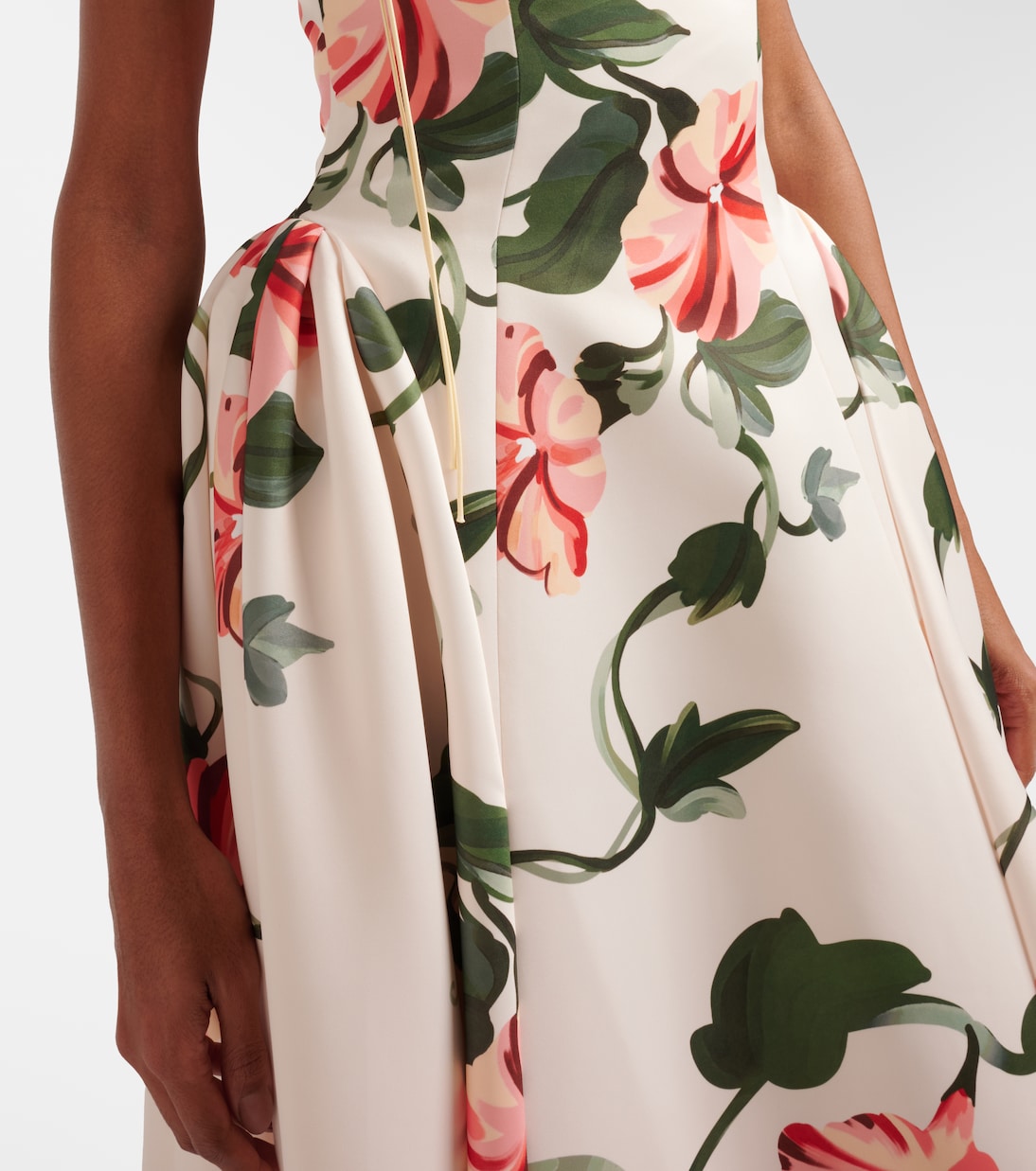 Violet floral bustier gown | Leo Lin