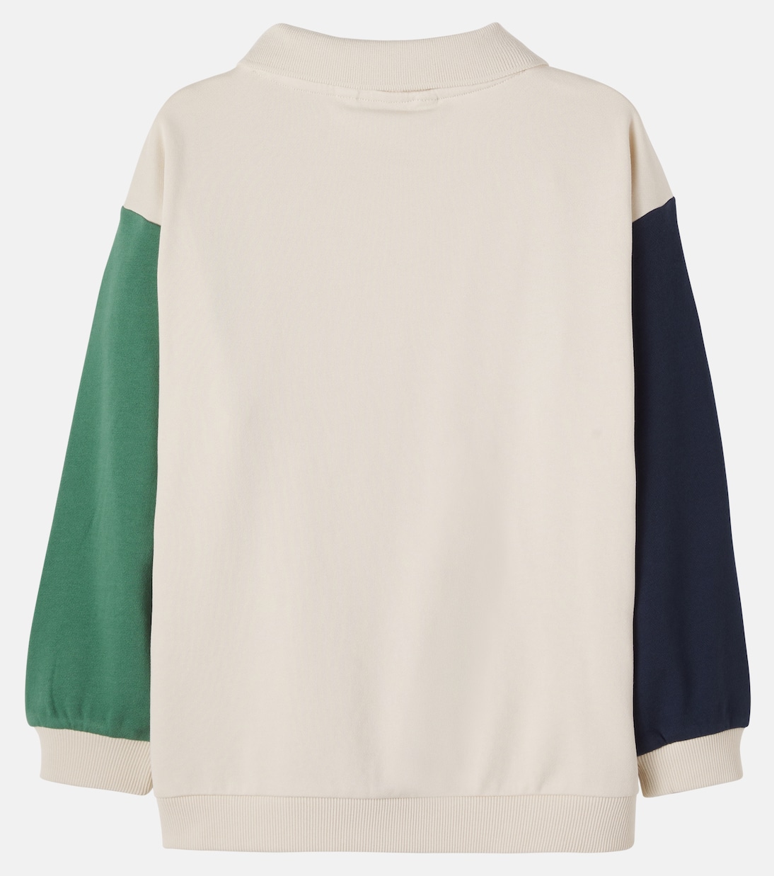 Spotty cotton jersey polo sweatshirt | Konges Sløjd