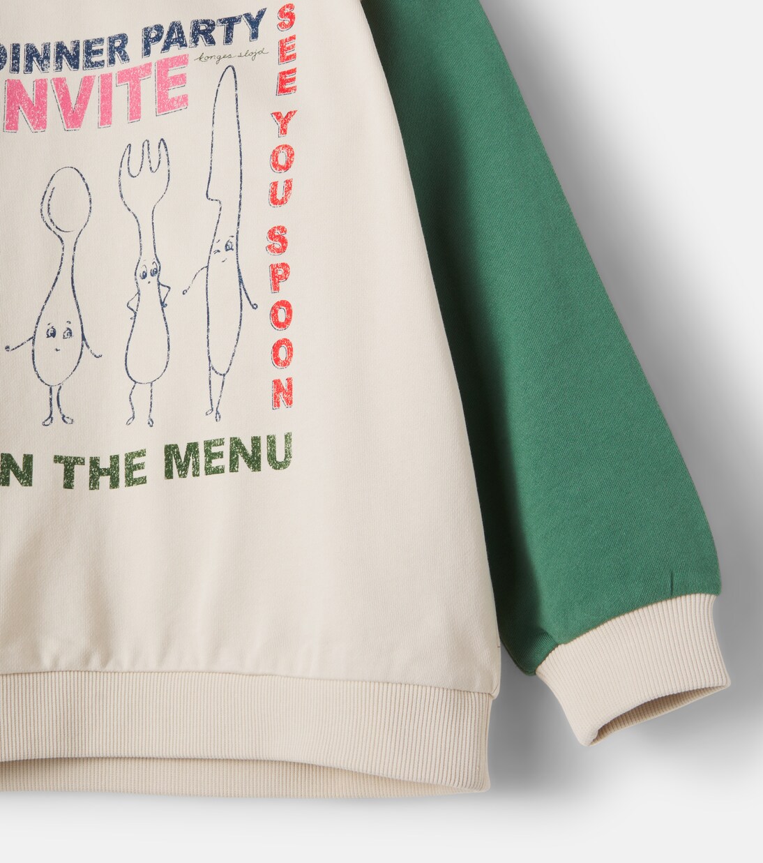 Spotty cotton jersey polo sweatshirt | Konges Sløjd