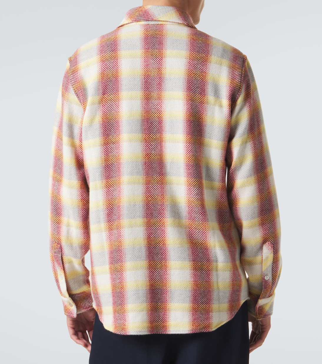 Rose Blume cashmere shirt with sunstone | God's True Cashmere