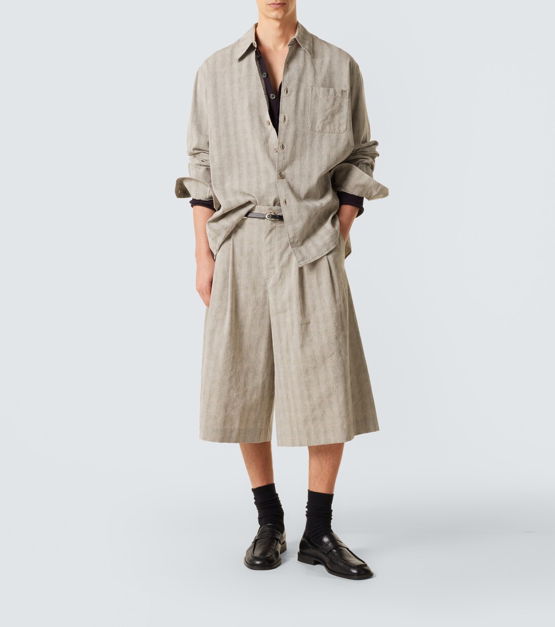 Caprihose Split aus einem Baumwollgemisch | Our Legacy