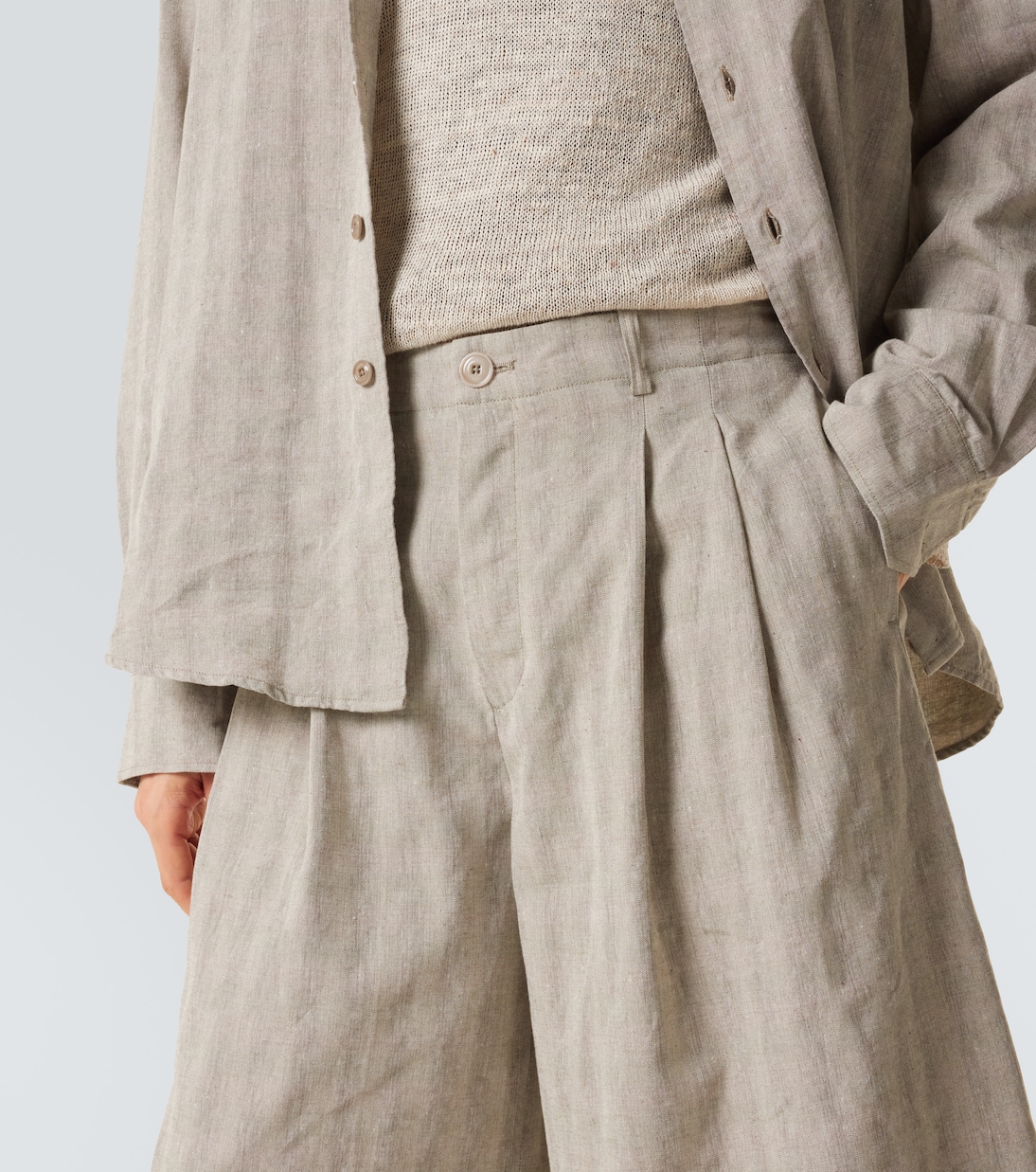 Caprihose Split aus einem Baumwollgemisch | Our Legacy