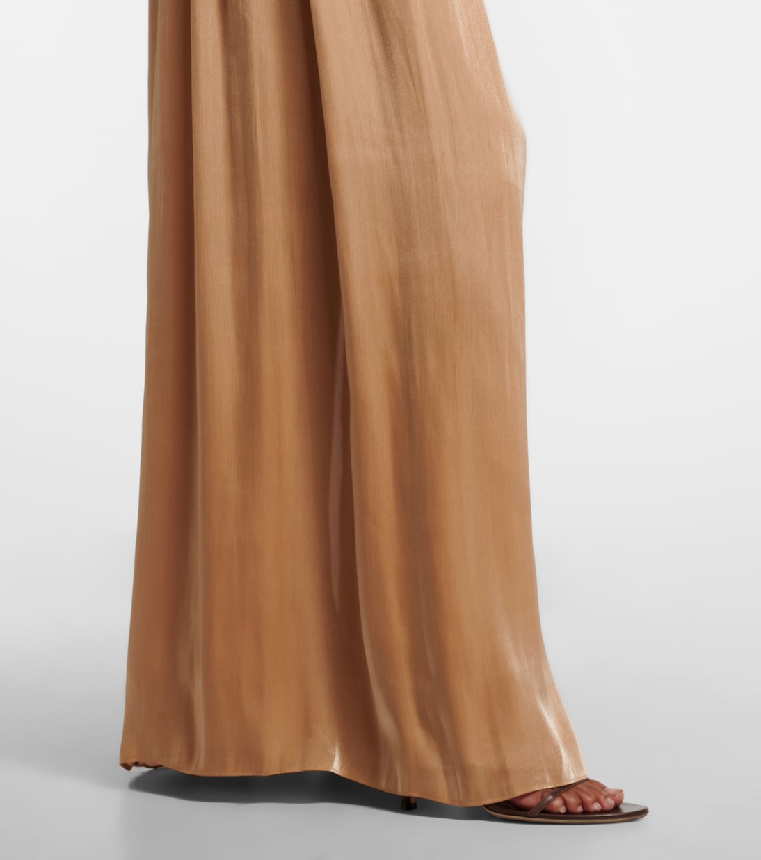 Ruffled Lurex georgette gown | Costarellos