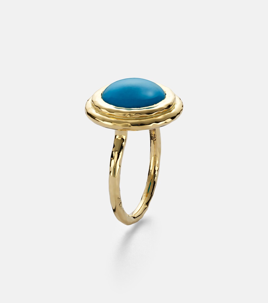Coral Beach Allia 18kt gold ring with turquoise | Octavia Elizabeth