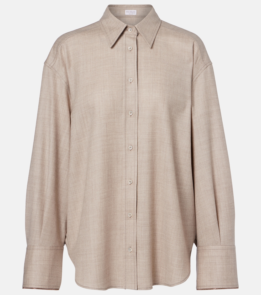 Hemd aus Schurwolle | Brunello Cucinelli
