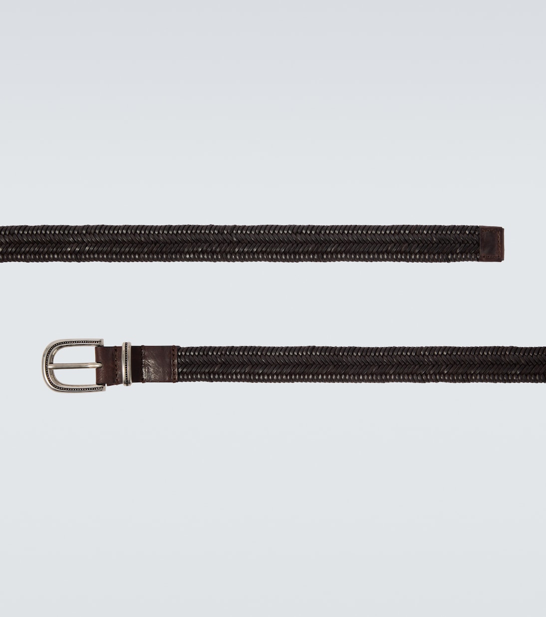 Woven leather belt | Brunello Cucinelli